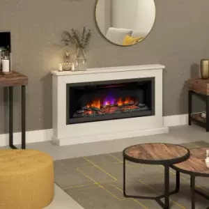 Handsford Grande Electric Fireplace Suite Off-White