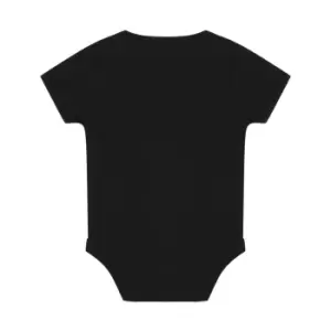 Larkwood Baby Boys/Girls Essential Short Sleeve Bodysuit (0-3 Months) (Black)