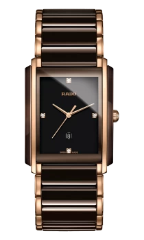 Rado Integral Diamonds Unisex watch - Water-resistant 5 bar (50 m), High-tech ceramic, brown