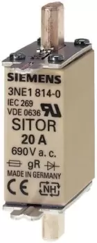 Siemens 50A 000 HLS Centred Tag Fuse, gR - gS, 690V ac