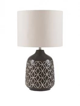 Pacific Lifestyle Stratford Geo Ceramic Table Lamp