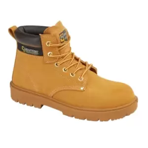 Grafters Mens Leather Safety Boots (7.5 UK) (Honey)