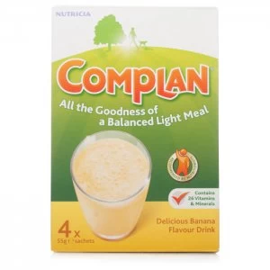 Complan Banana Flavour Nutrition Drink 4 x 55g Sachets