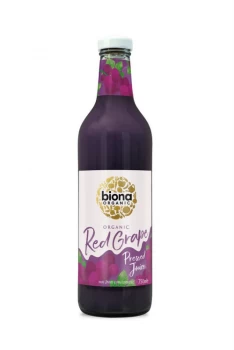 Biona Organic Red Grape Juice - Pressed 750ml (Case of 6)