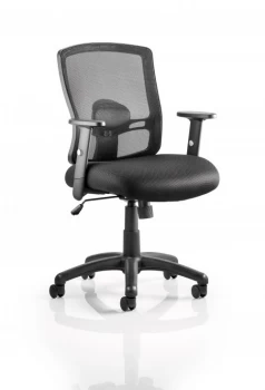 dynamic Basic Tilt Task Office Chair with Adjustable Armrest and Seat Portland Black