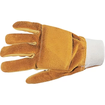 2049132 Velvet Shock Palm-side Coated Yellow Gloves - Size 9
