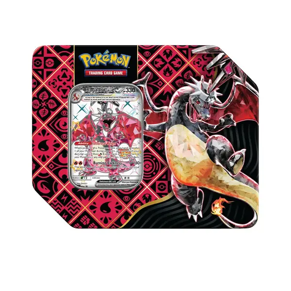 Pokemon Trading Card Game: Scarlet & Violet 4.5 Paldean Fates 5 - Booster Tin Great Tusk/Iron Treads/Charizard