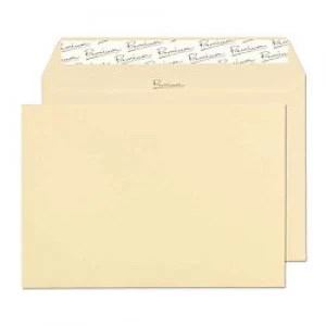 PREMIUM Woven Envelopes C5 Peel & Seal 162 x 229mm Plain 120 gsm Vellum Wove Pack of 50