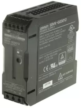 Omron S8VK-G Switch Mode DIN Rail Power Supply 85 264V ac Input, 12V dc Output, 2.5A 30W