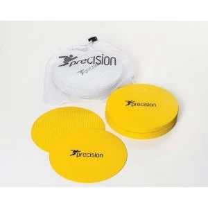 Precision Large Round Rubber Marker Discs Yellow (Set of 20)