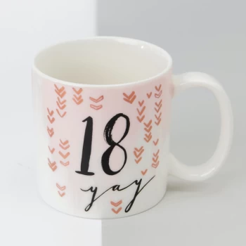 Luxe Porcelain Female Birthday Mug - 18