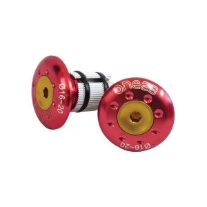 ETC Bar End Plugs Alloy 22.2mm Red