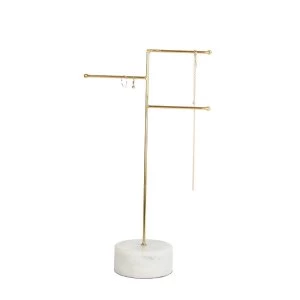 Sass & Belle Brass & Marble Jewellery Stand