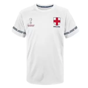 Fifa World Cup Qatar 2022 England Mens T-Shirt in White