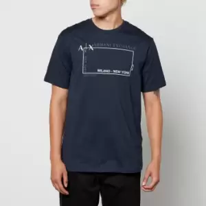 Armani Exchange Centre Script Cotton-Jersey T-Shirt - M