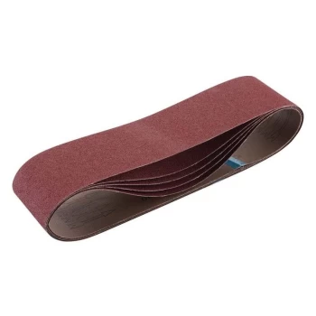 09259 Cloth Sanding Belt, 100 x 915mm, 40 Grit (5 Pack) - Draper