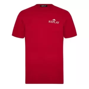 Replay Small Logo T-Shirt - Red