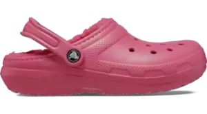 Crocs Classic Lined Clogs Unisex Hyper Pink W4/M3
