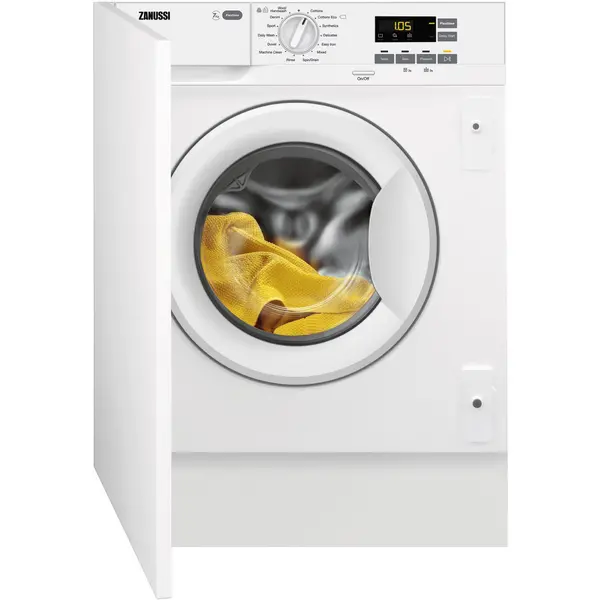 Zanussi 7kg 1200rpm Integrated Washing Machine - White Z712W43BI White