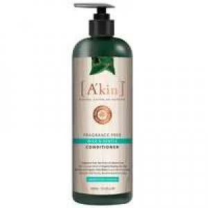 Akin Hair Care Mild and Gentle Fragrance Free Conditioner: For Sensitive Scalp 500ml