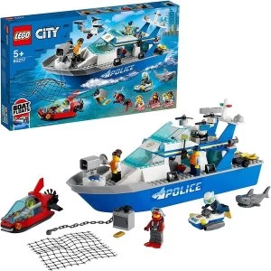 Lego City Police Police Patrol Boat Construction Set