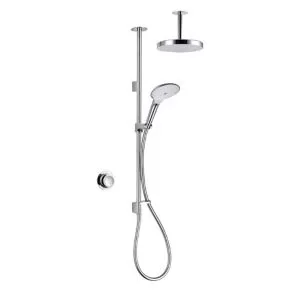 Mira Mode Dual Pumped Ceiling Fed Chrome Effect Thermostatic Digital Mixer Shower
