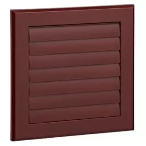 Manrose 100mm/4" External Wall Grille Brown with Round Spigot and Gravity Shutters - 1162B