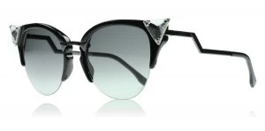 Fendi 0041/S Sunglasses Black GIK 52mm
