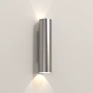 Ava Coastal Outdoor LED Up Down Wall Light Stainless Steel IP44, GU10