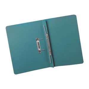 5 Star Foolscap Heavyweight Transfer Spring Files 380gm2 Capacity 38mm Blue Pack of 25 Files
