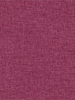 Arthouse Linen Texture Wallpaper - Raspberry