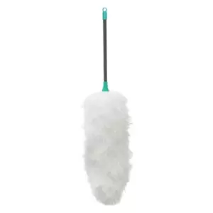 JVL Lightweight Flexible Microfibre Duster with Pole Turquoise/Grey