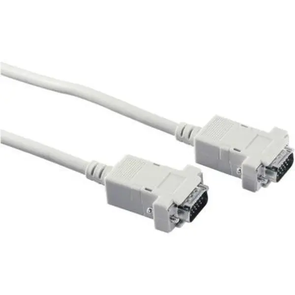 Digitus VGA Cable VGA 15-pin plug, VGA 15-pin plug 1.80 m Grey AK-310100-018-E screwable VGA cable AK-310100-018-E