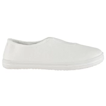 Slazenger Canvas Slip On Infant Shoes - White