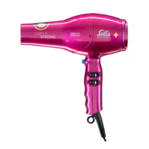 Solis SLS96958 Light & Strong Hair Dryer - Pink