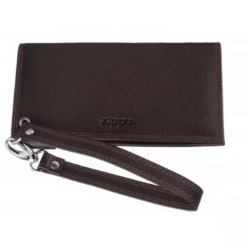 Zippo Brown Leather Tobacco Pouch (16.5 x 8.6 x 2.5cm)