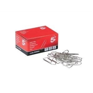 5 Star Office Paperclips No Tear Large Length 27mm Pack 10x100