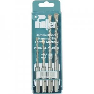 Heller Bionic 16490 0 Carbide metal Hammer drill bit set 4 Piece 5 mm, 6 mm, 8 mm, 10 mm SDS-Plus 1 Set