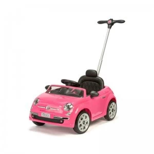 FIAT 500 Push/Ride on car - Pink