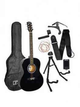 3Rd Avenue 3Rd Avenue Acoustic Guitar Premium Pack - Black