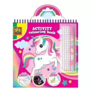 SES Creative 3-in-1 Activity Glitter Colouring Book, Three Years...