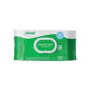 Clinell Universal Wipes Pack of 120 BCW120 CL54009
