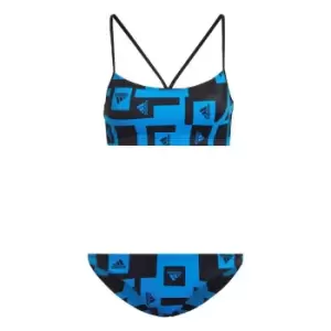 adidas Logo Graphic Bikini Womens - Blue Rush / Black