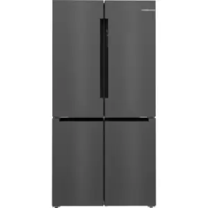 Bosch Series 6 KFN96AXEA Frost Free American Fridge Freezer - Black / Stainless Steel - E Rated