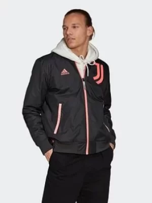 adidas Juventus Cny Bomber Jacket, Black, Size L, Men