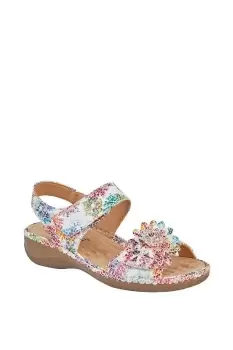 Floral Twin Touch Fastening Sandal