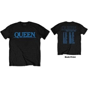 Queen - The Game Tour Mens Medium T-Shirt - Black