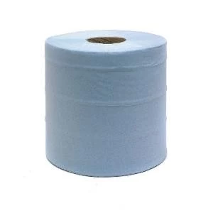 Blue Centrefeed Roll 2-Ply 150m Pack of 6 KMAT6238