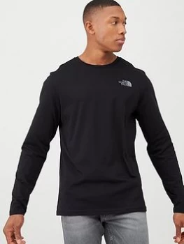 The North Face Long Sleeve Easy T-Shirt - Black, Size XL, Men
