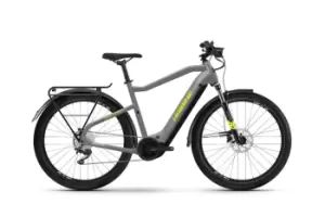 2022 Haibike Trekking 6 High Electric Hybrid Bike in Grey